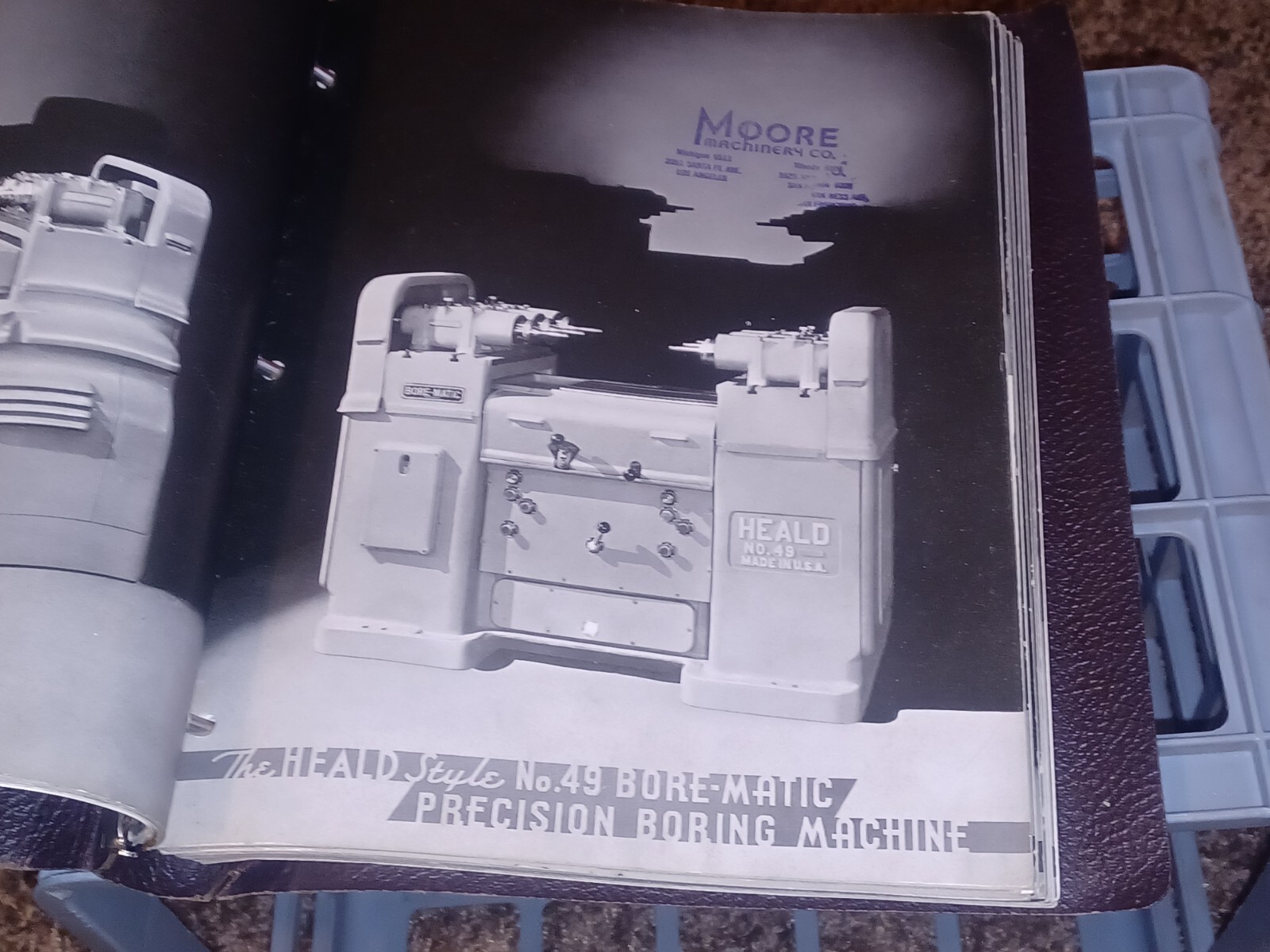 1946 HEALD COMPANY Precision GRINDING MACHINES Sales CATALOG LOT BINDER BOOK