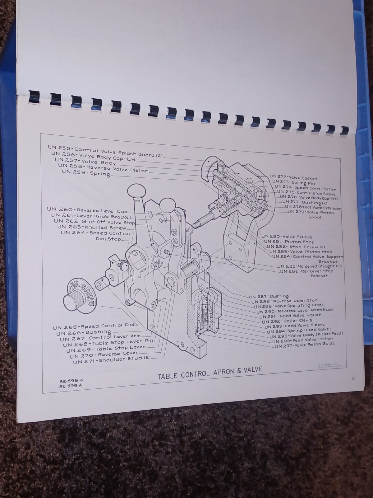 NORTON 12/14/16″ Type C Universal GRINDERS Parts Catalog Manual 1261-a Book