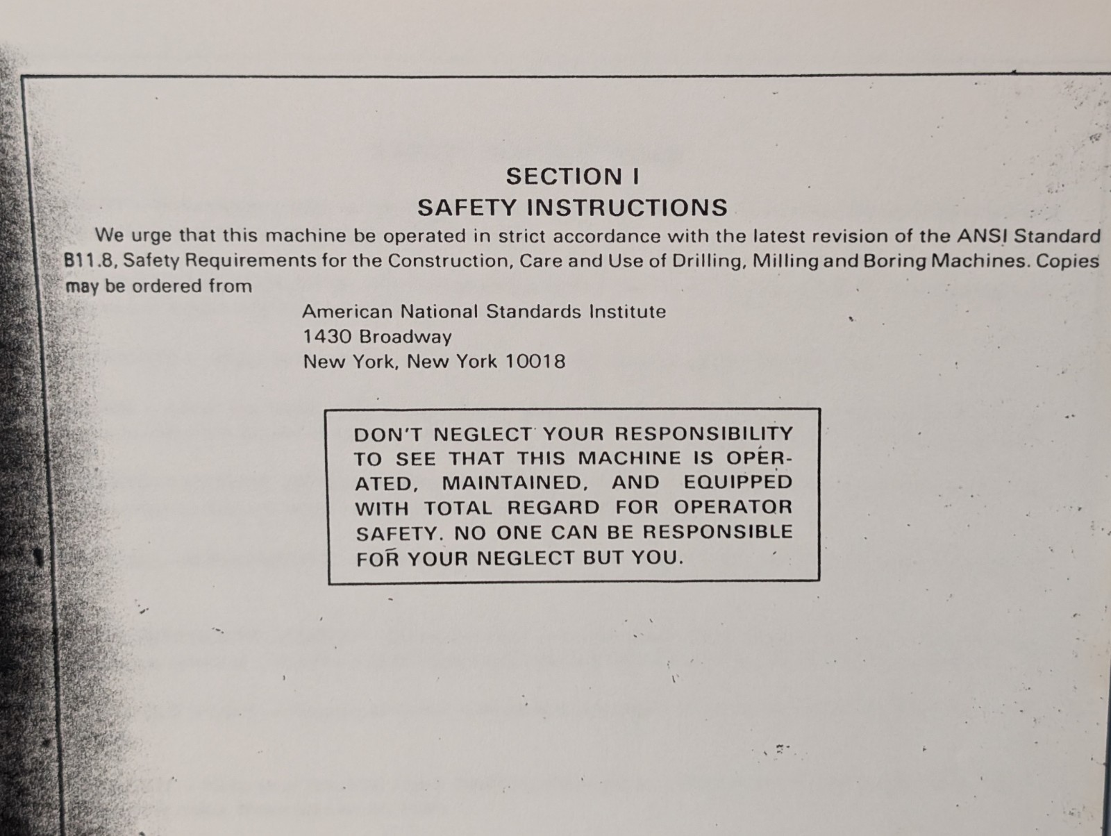 South Bend Lathe Deka Drills Operating & Maintenance Instructions Bulletin 7612