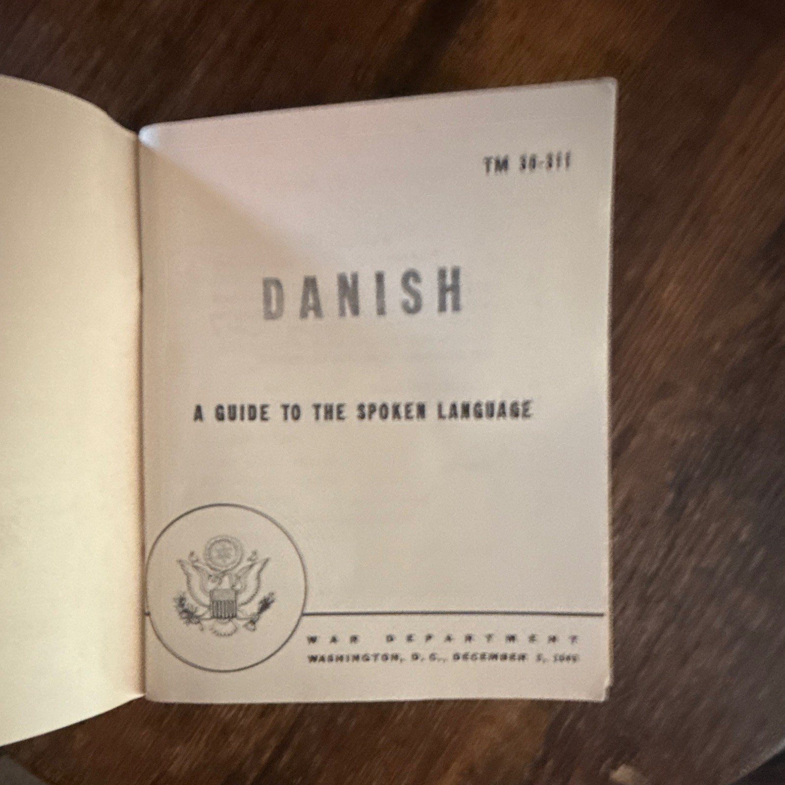 WWII War Department Language Guides from Lt. Commander Robert Hughes