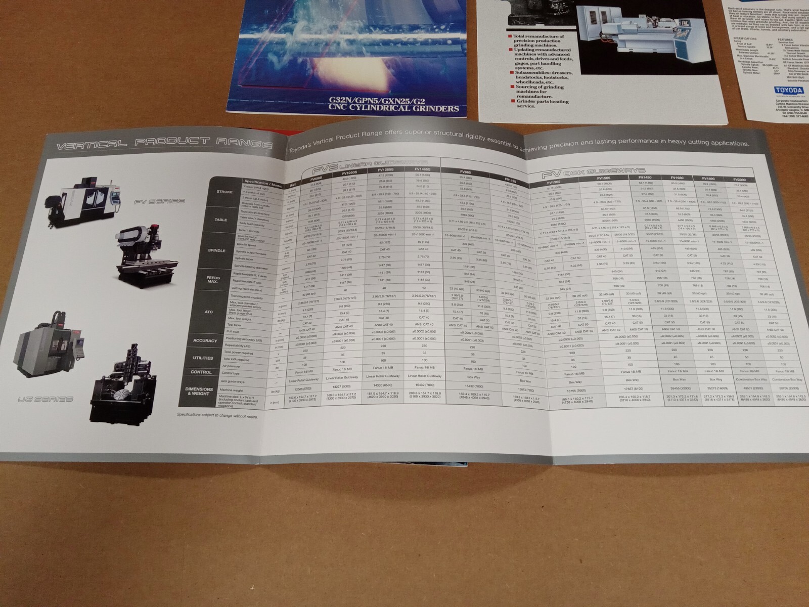 Toyoda Machine Tool Brochures