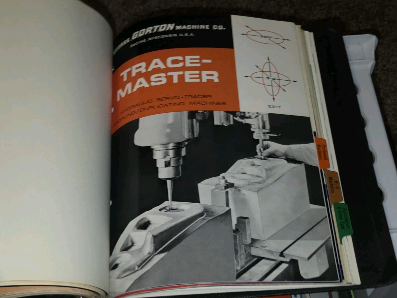 VTG Gorton Fine Machine Tools Sales Catalog Binder Book Brochure Lot MACHINIST