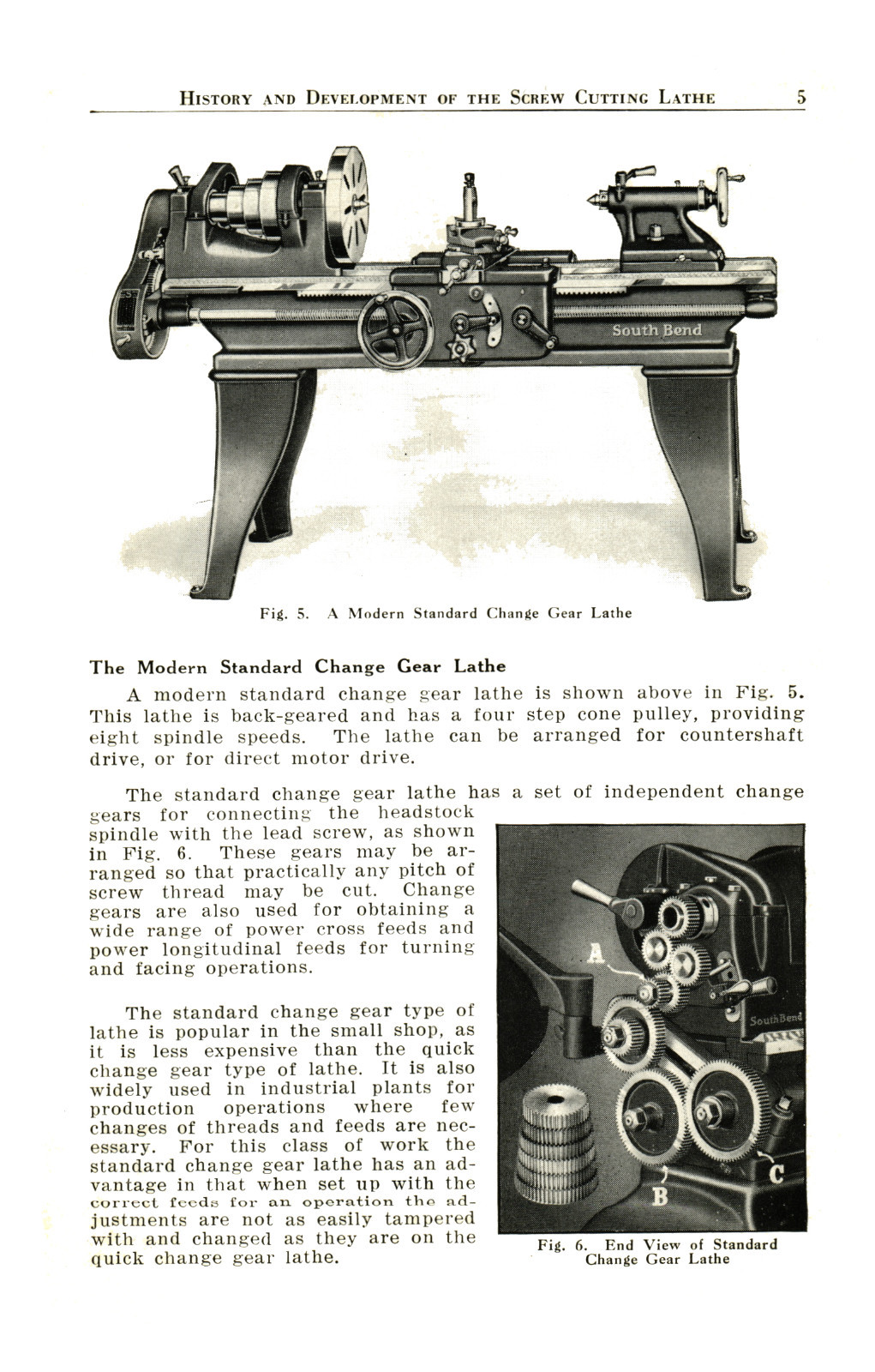 South Bend Lathe Operators Manual for All 1906-1940 year model Lathes #1333