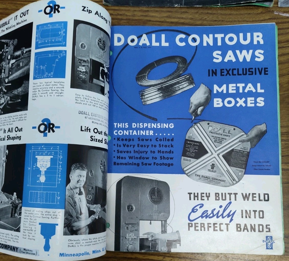 DoAll Machine Co Sales Brochure Lot Band Saws Grinder Accessories Catalog Vtg