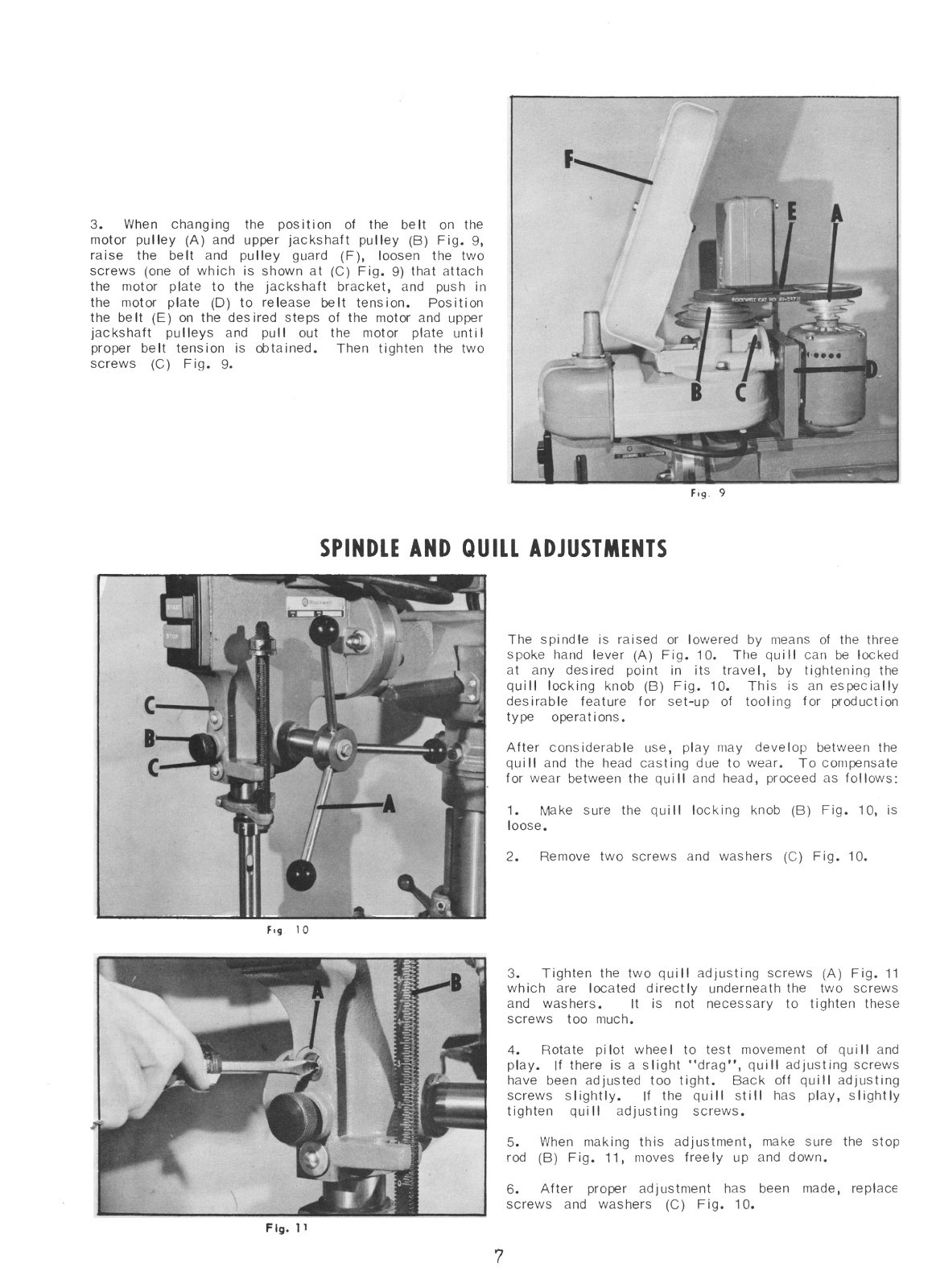 Delta Ram Type Radial Drill Press Models 15-110 through 15-124 *1742