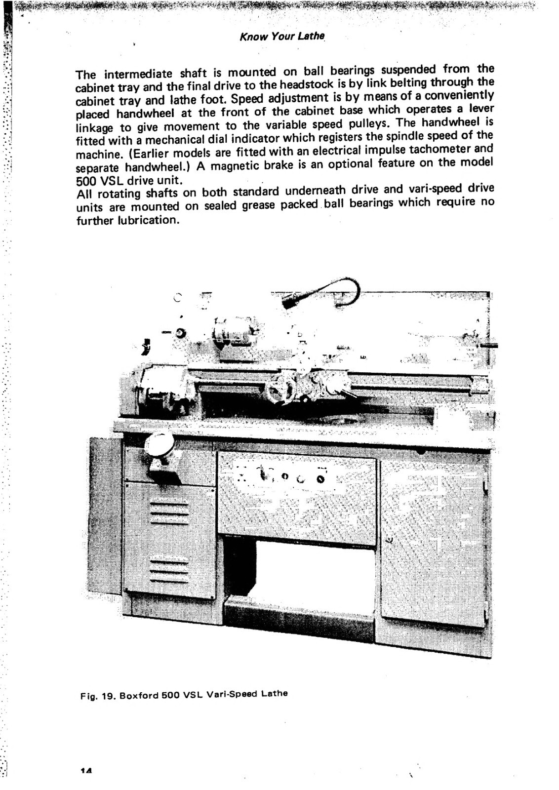 CD Instruction Manual Fits Boxford Lathe – A Screwcutting Lathe 1988