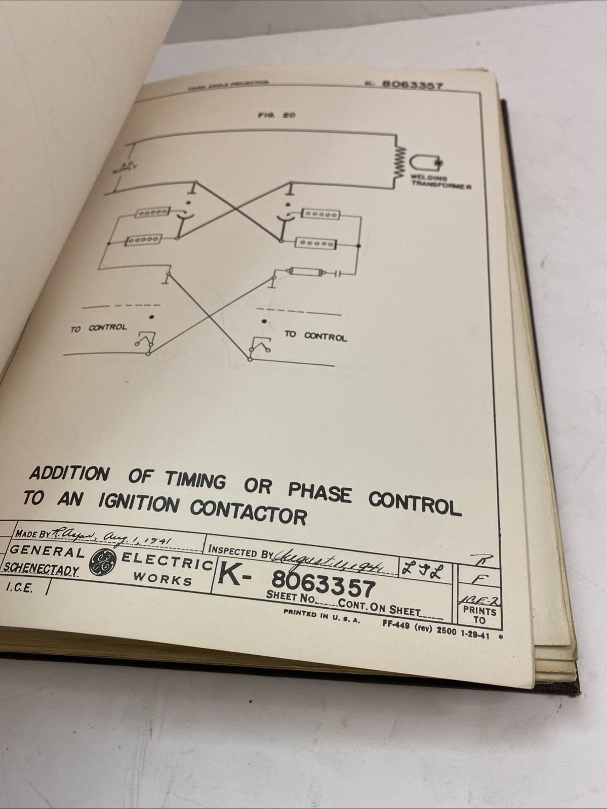 General Electric GE Elementary Course Electronic Control Resistance Welding 1941