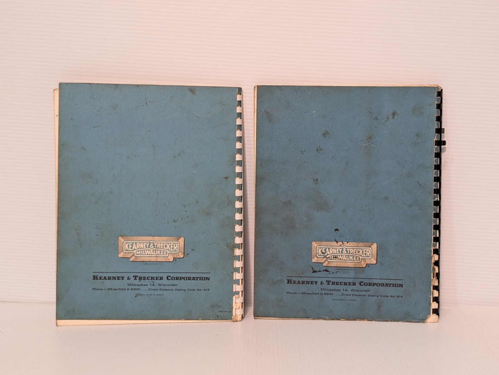 Lot of 2: Kearney&Trecker SR-61 Parts Manuals for S-12 Knee Type Milling Machine