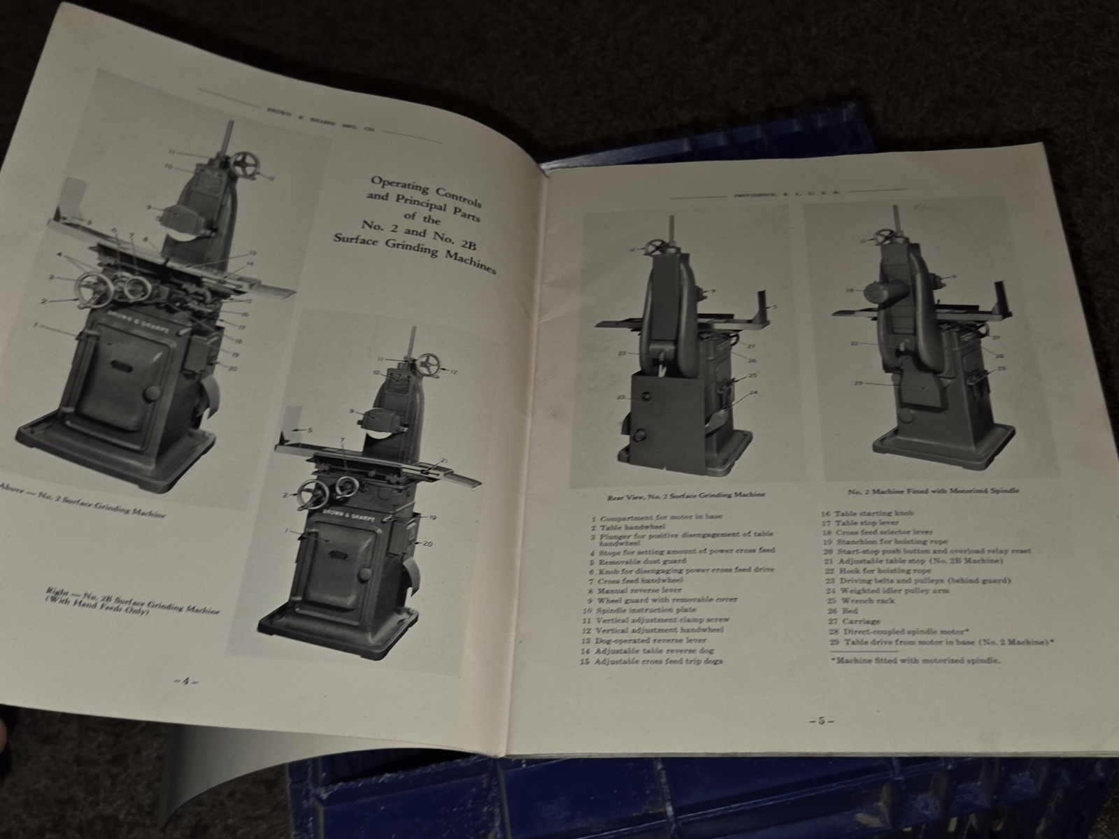 Brown & sharpe Repair Parts No.2 & 2B Surface Grinding Machine Tool MACHINIST!!
