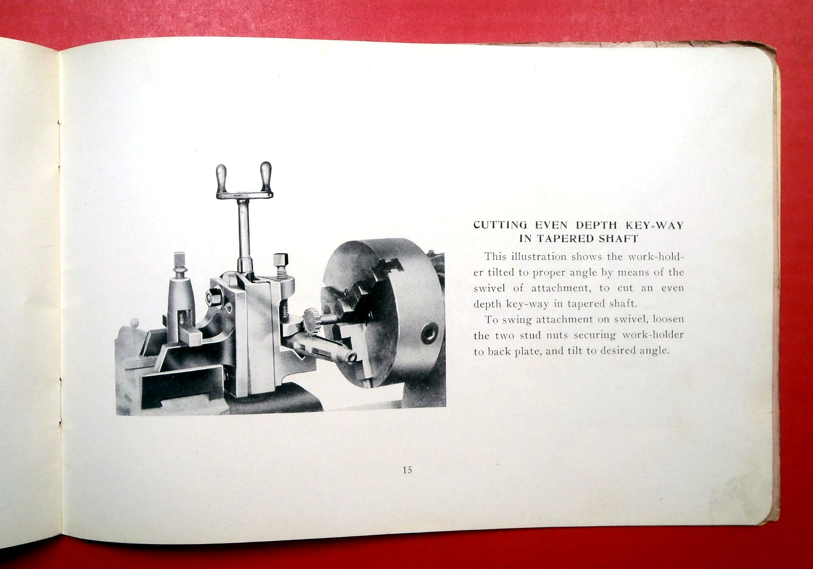 PASCHALL LATHE Milling Attachment 1930s Owner Manual _m2