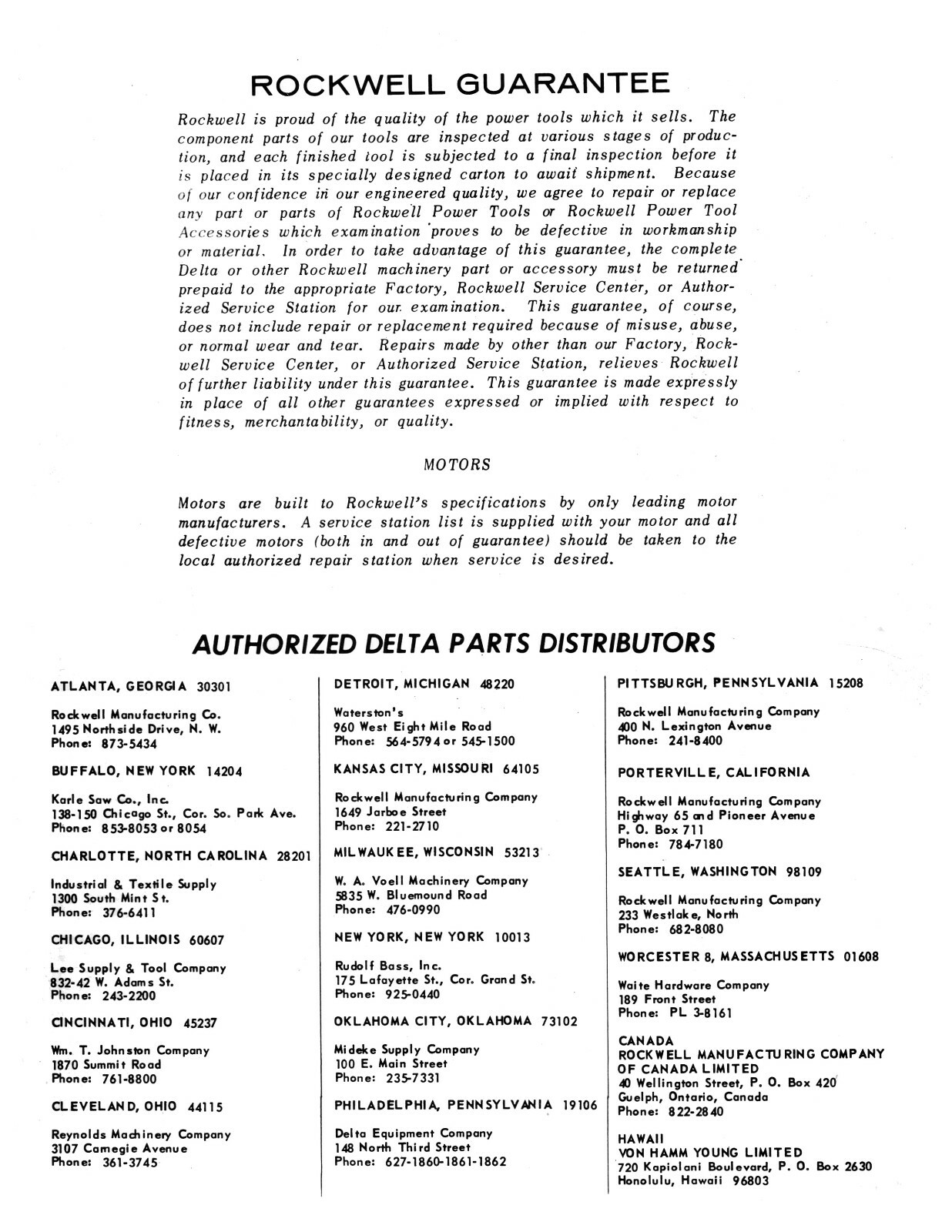 Rockwell Delta 14″ Super Hi Sensitive Drill Press Op & Parts List Manual #1907