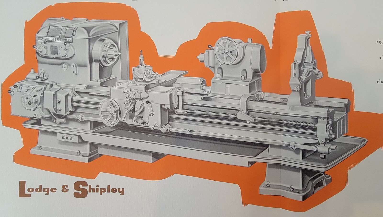 Lodge & Shipley Model X2516 Lathe Sales Catalog