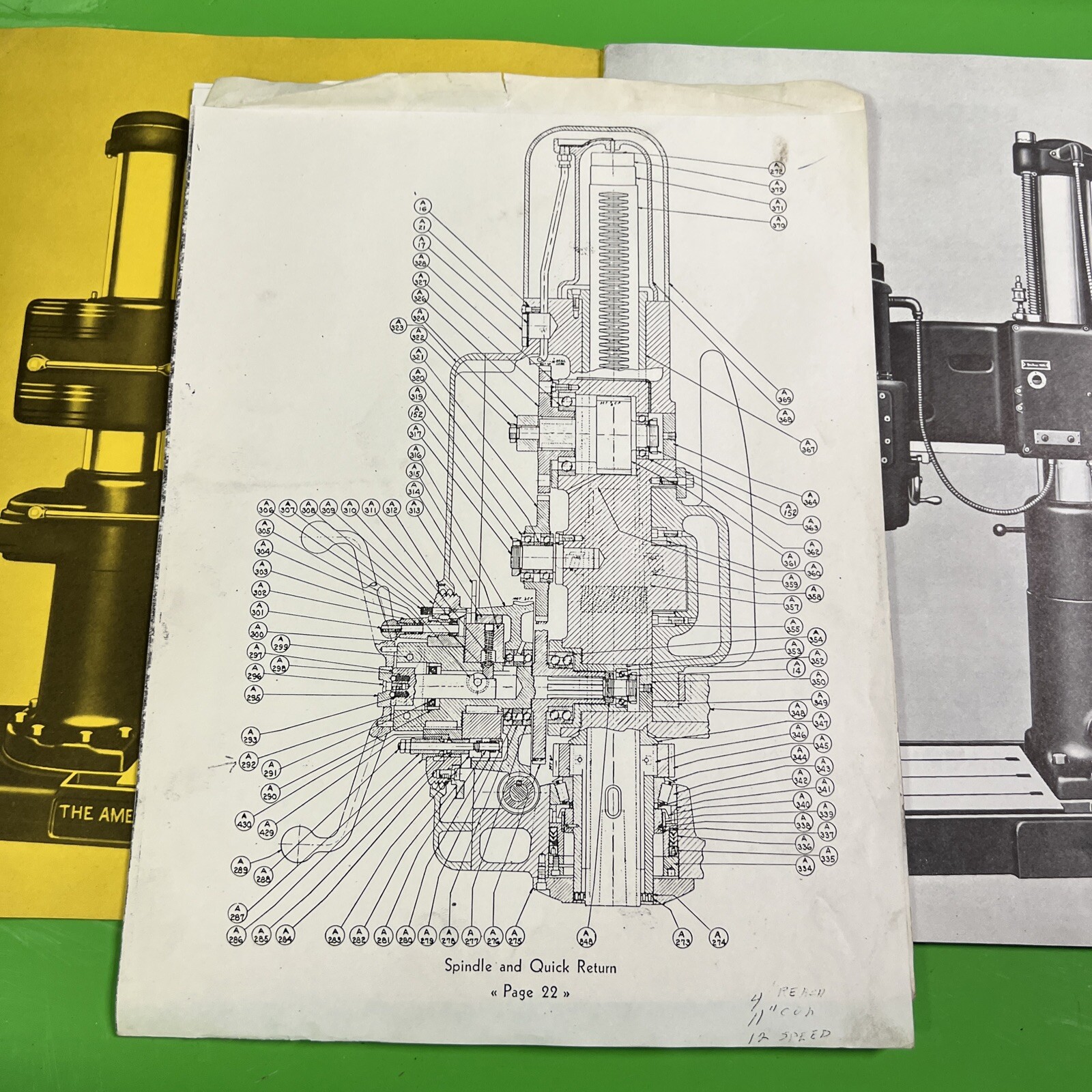 American Tool Works 23 Page American Radial Drills Instruction Book / Manual