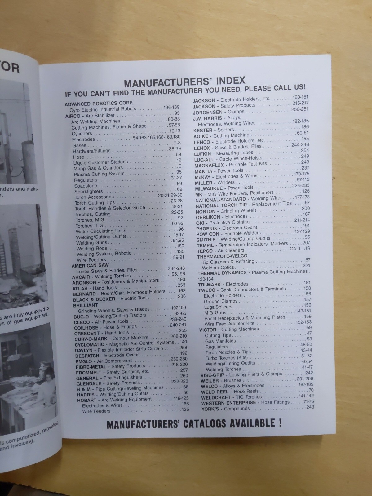 1986 Welding Products Of Kentucky, Inc. Product Manual-Catalog A