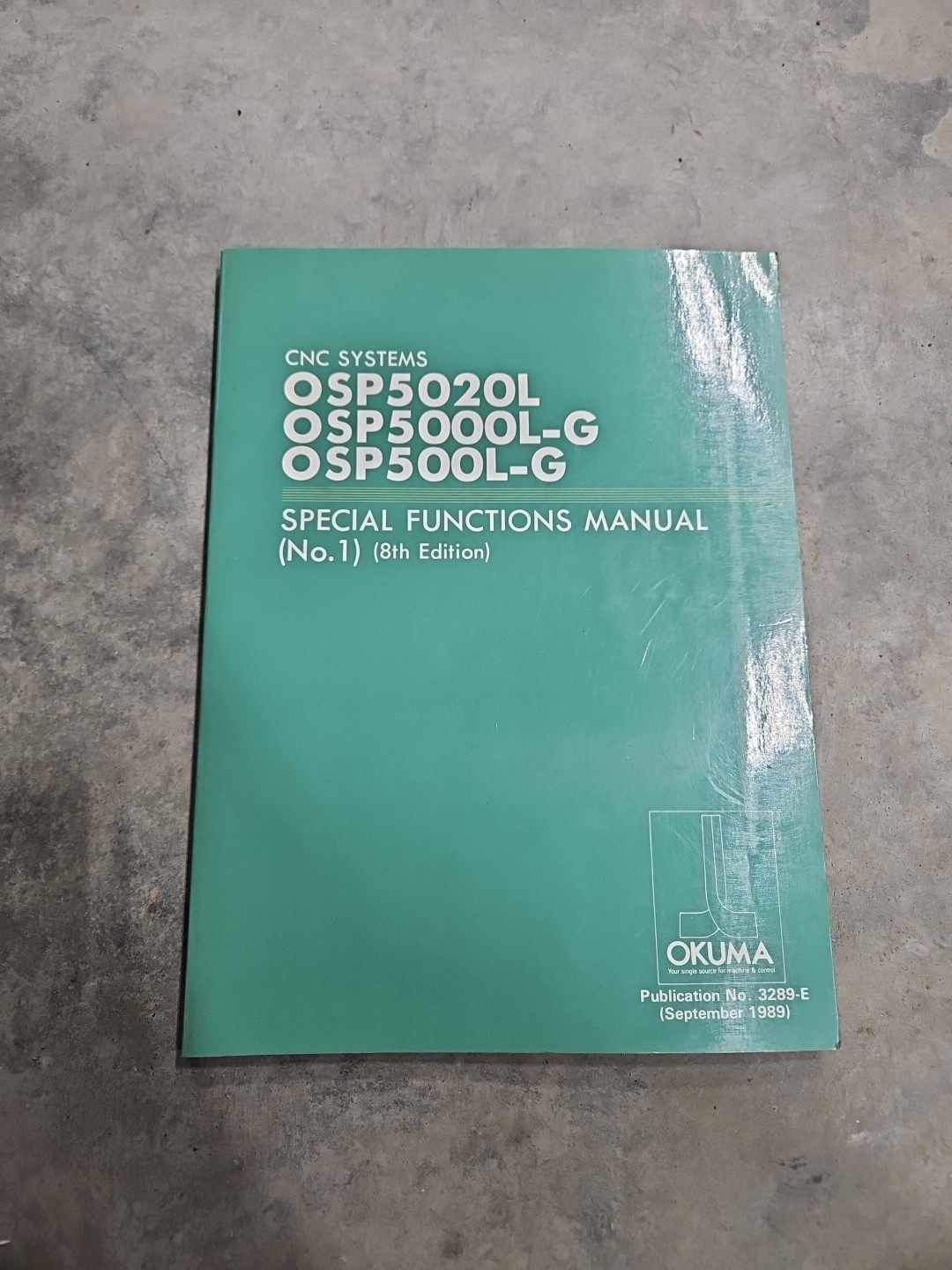 Okuma OSP5020L OSP5000L-G OSP500L-G Special Functions Manual No. 1, 8th Edition