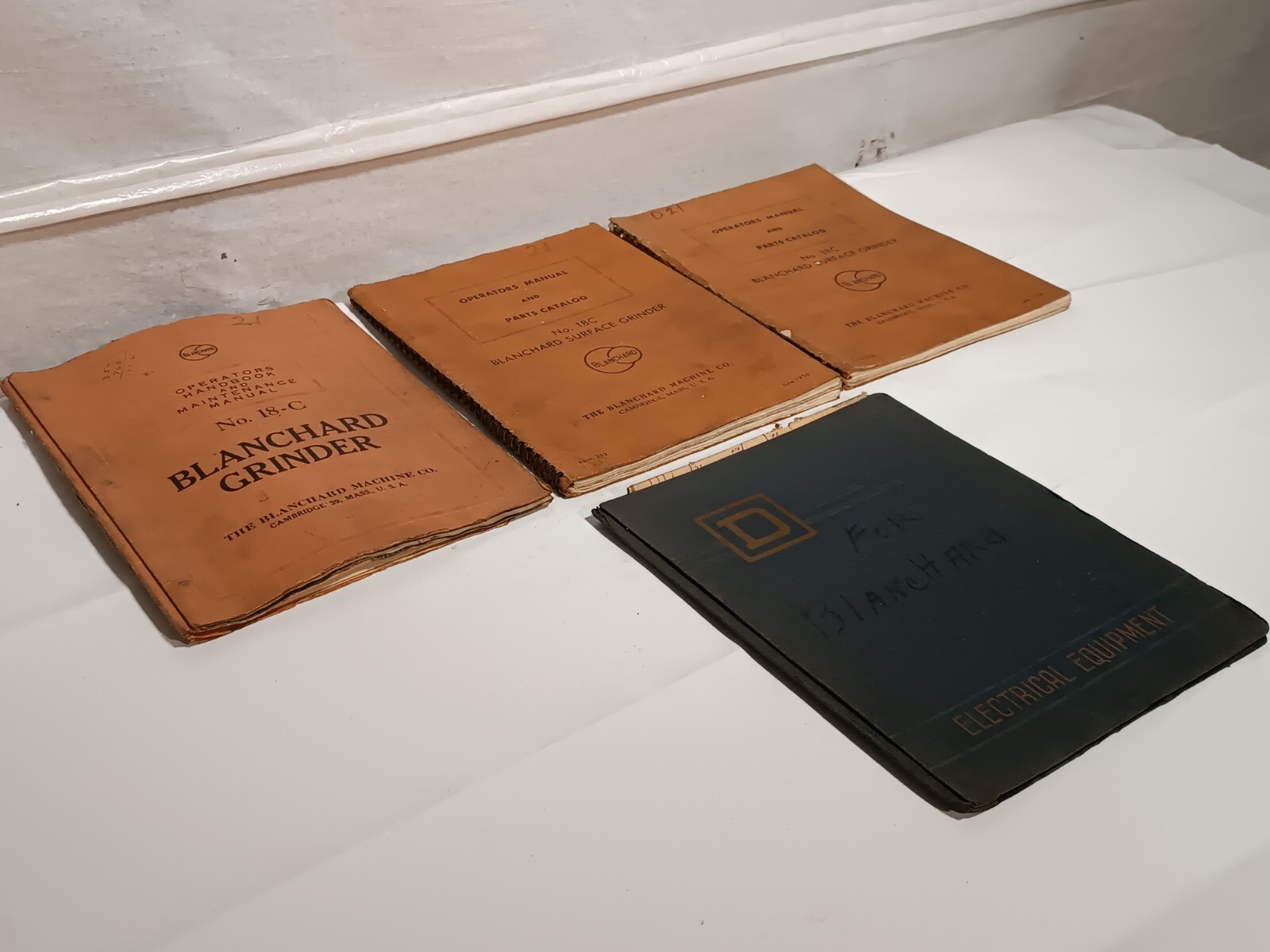 Blanchard No. 18-C Grinder Operator’s Handbook and Maintenance Manual & Others