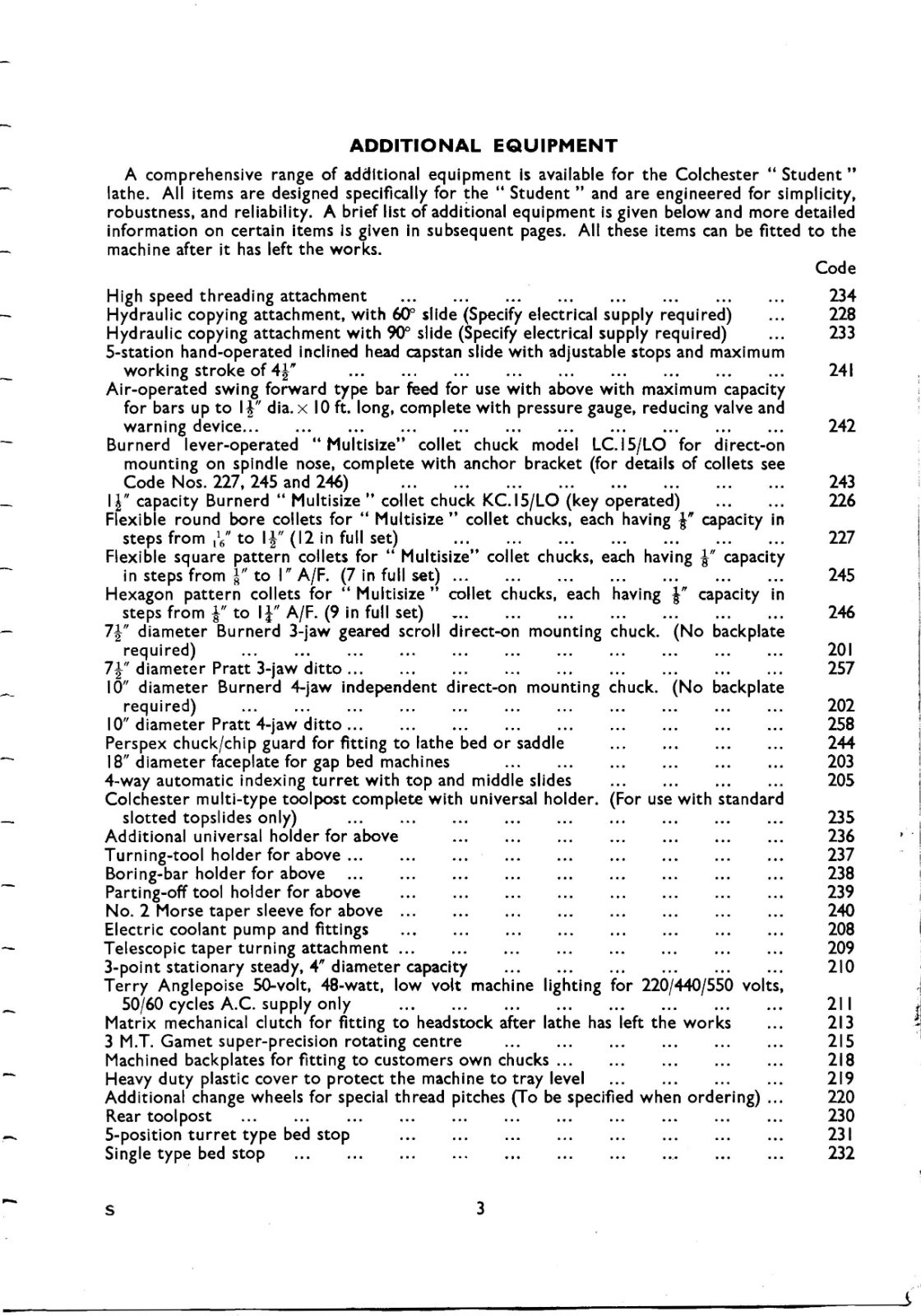 4659 LATHE INSTRUCT & PARTS MANUAL FITS COLCHESTER STUDENT 6×24 12×24 SN2-4659