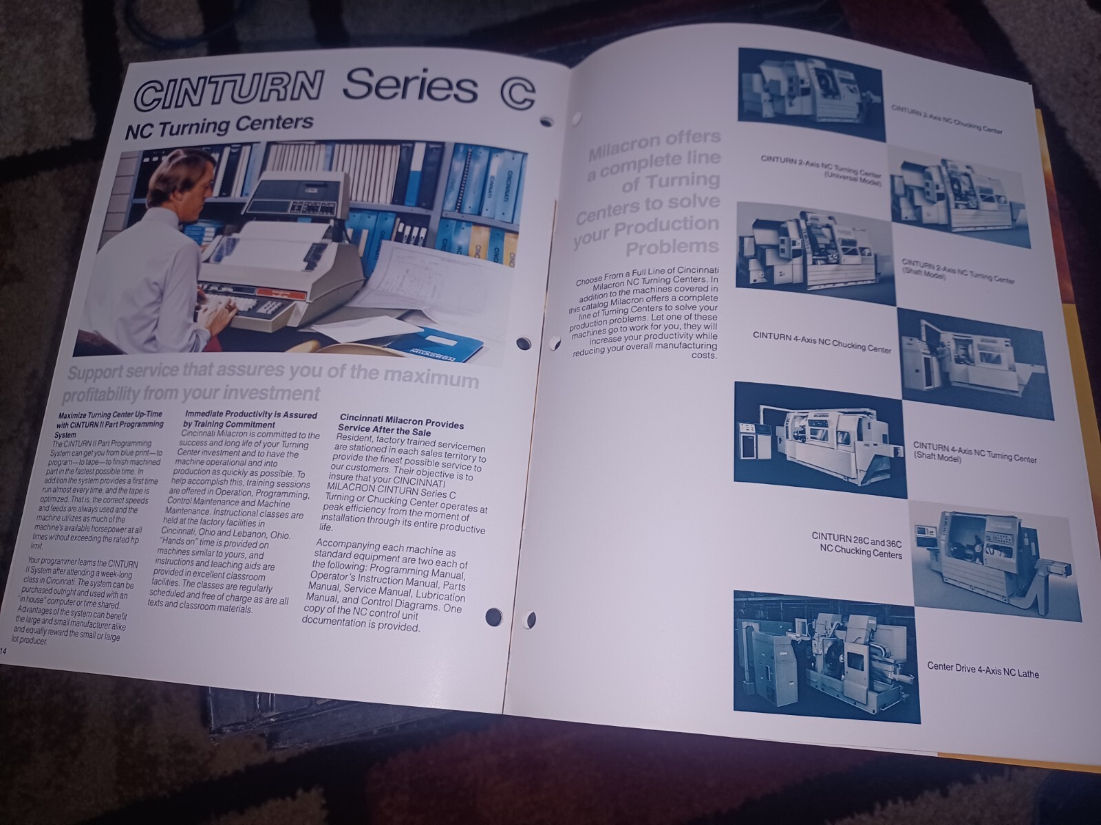 1980 Cincinnati Milacron Cinturn Series C Sales Catalog Book NC Turning Centers