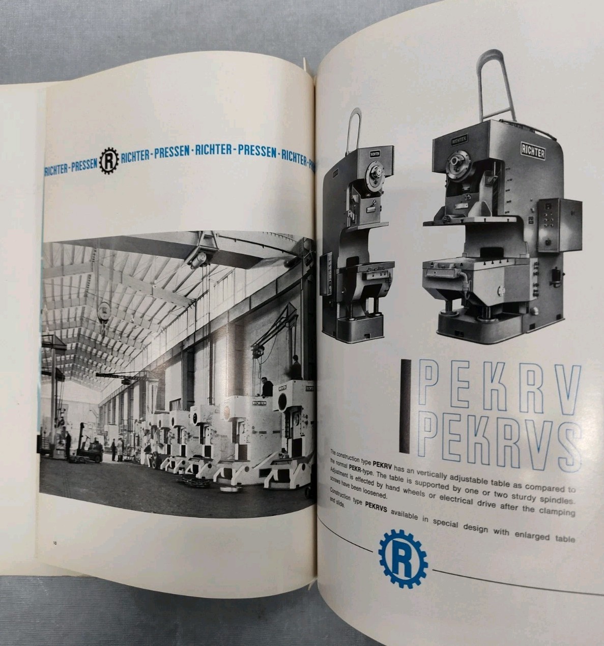 Richter Presses Pels Advertising Brochure Industrial Metal Working Machinery Vtg