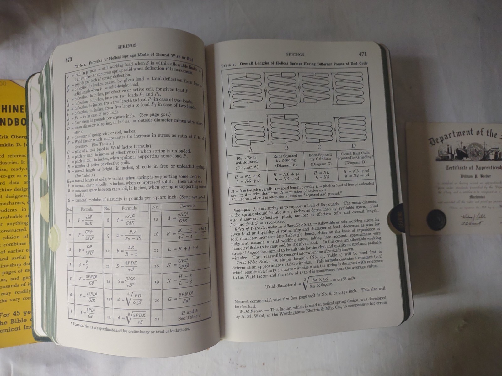 Machinery’s Handbook Vintage Reference Book 16th Edition By Oberg & Jones 1959
