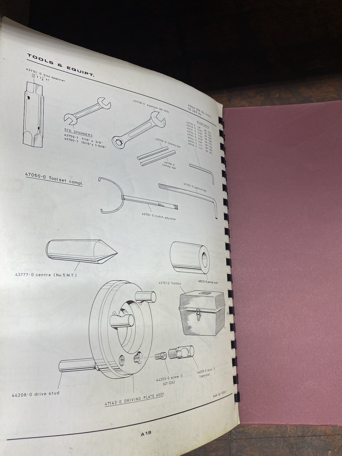 Clausing Colchester 21” Geared Head Lathes Instruction Parts Manual