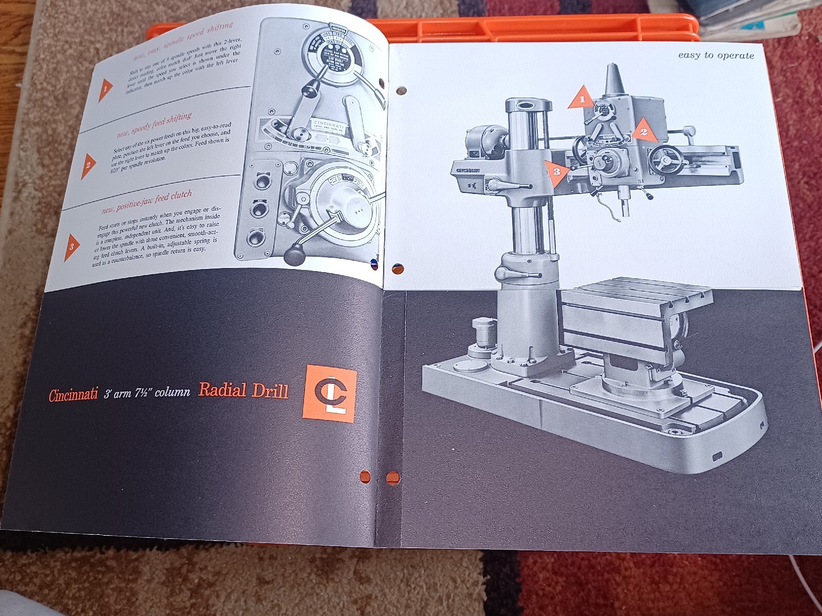3′ X 7 1/2″ CINCINNATI LATHE AND TOOL COMPANY RADIAL DRILL CATALOG D-133-3 Book