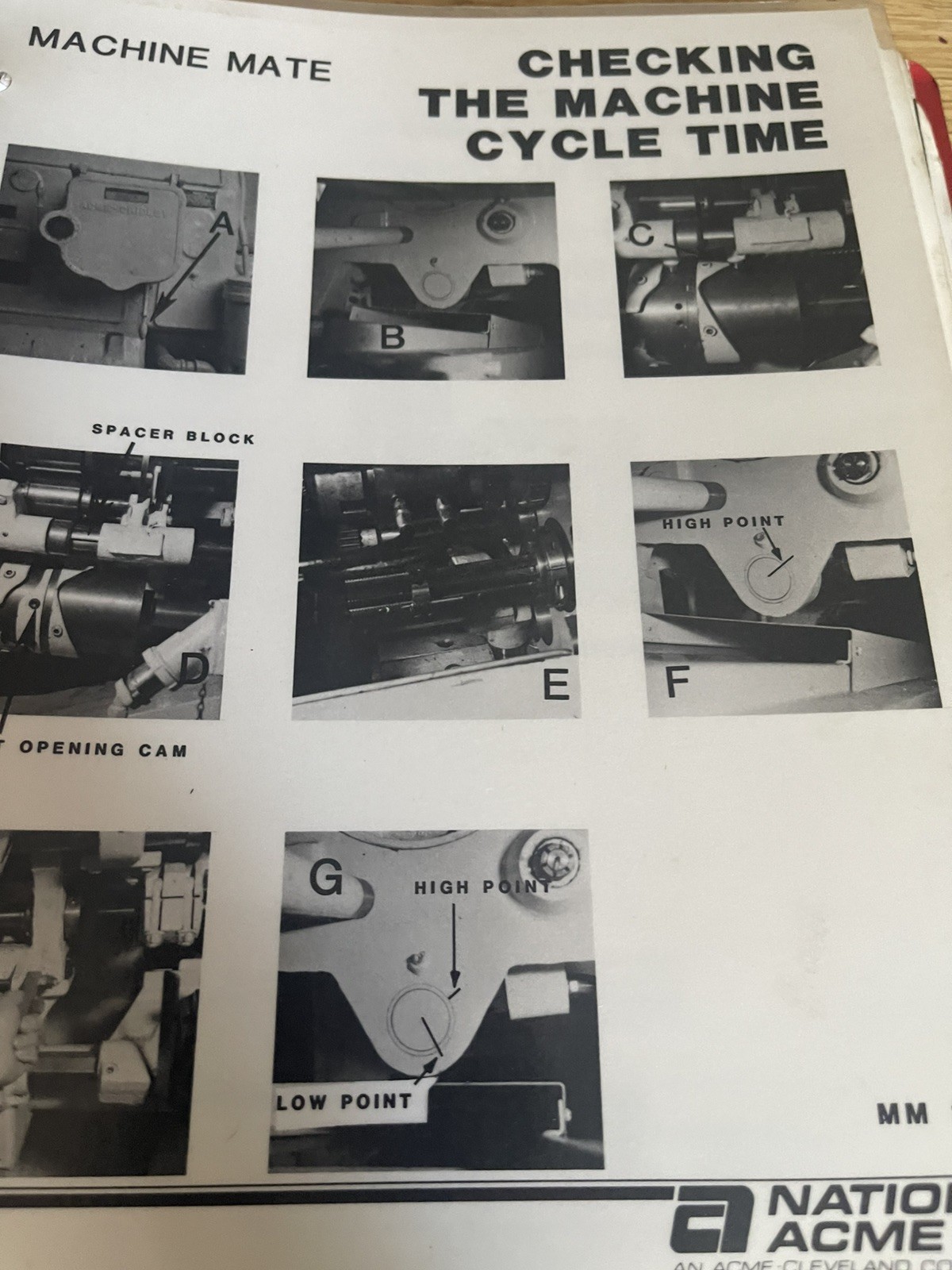 Acme-Gridley Handbook for Operators of Multiple Spindle Bar Machines