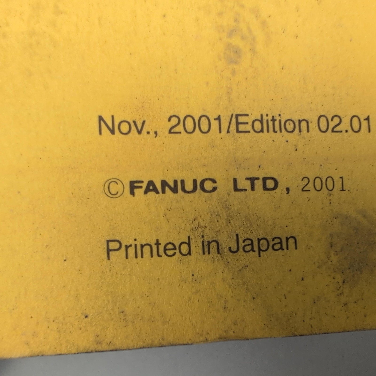FANUC Series 16i/18i/21i Model B Maintenance Manual 2001 B-63525EN/02 Yellow PB