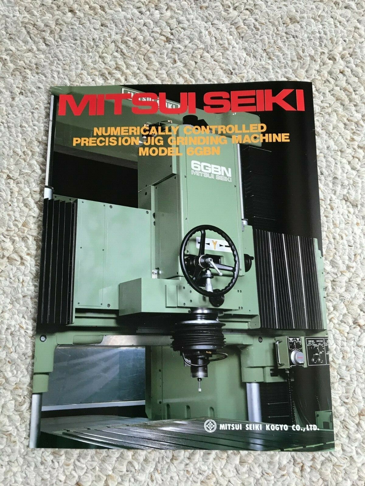 MITSUI SEIKI 6GBN JIG GRINDING MACHINE SPECIFICATION