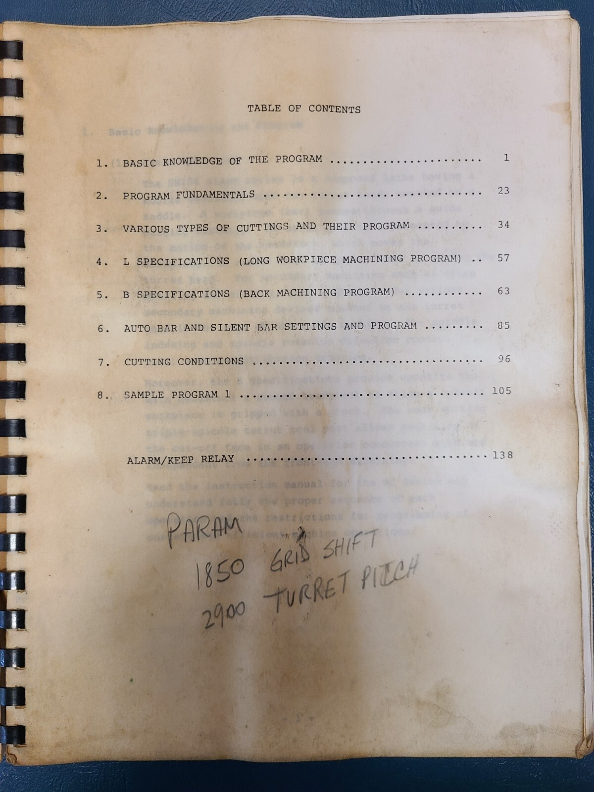 Azuma Shimamoto Programming Manual Swiss Slant I Instruction Manual Azuma