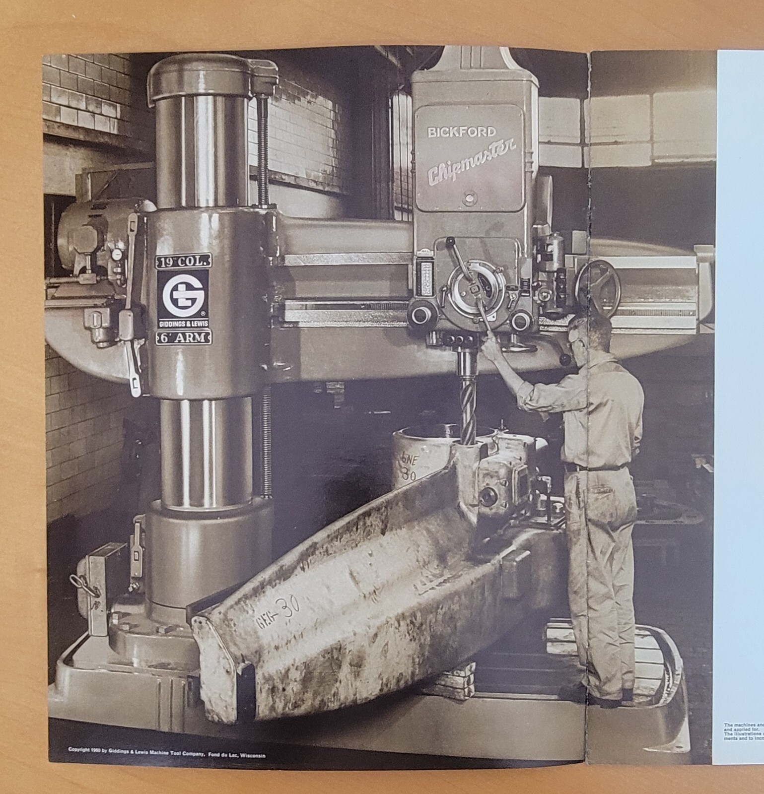 CINCINNATI BICKFORD CHIPMASTER 13″-19″ RADIAL DRILL CATALOG / BROCHURE