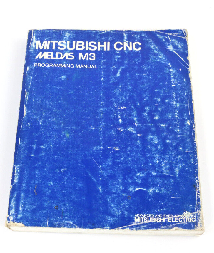 MITSUBISHI CNC MELDAS M3, Programming manual MH5A Horizontal Machining Center