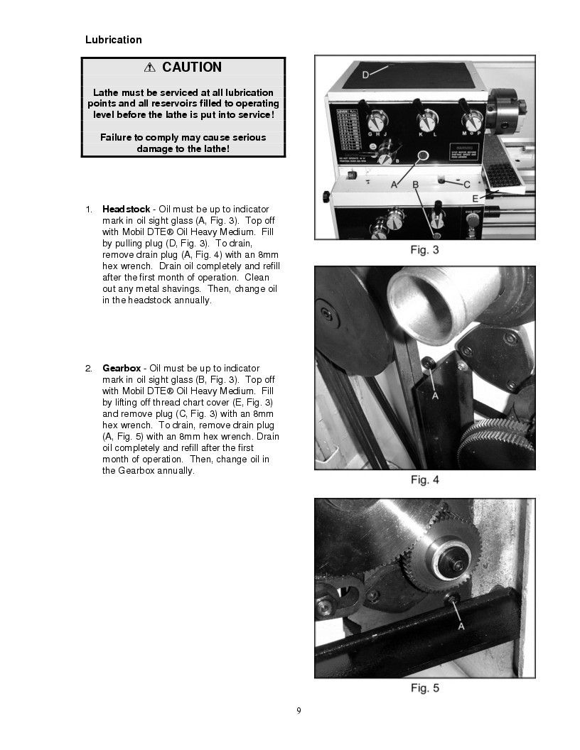 Jet GH-1340W/1440W Lathe Owners Manual *213
