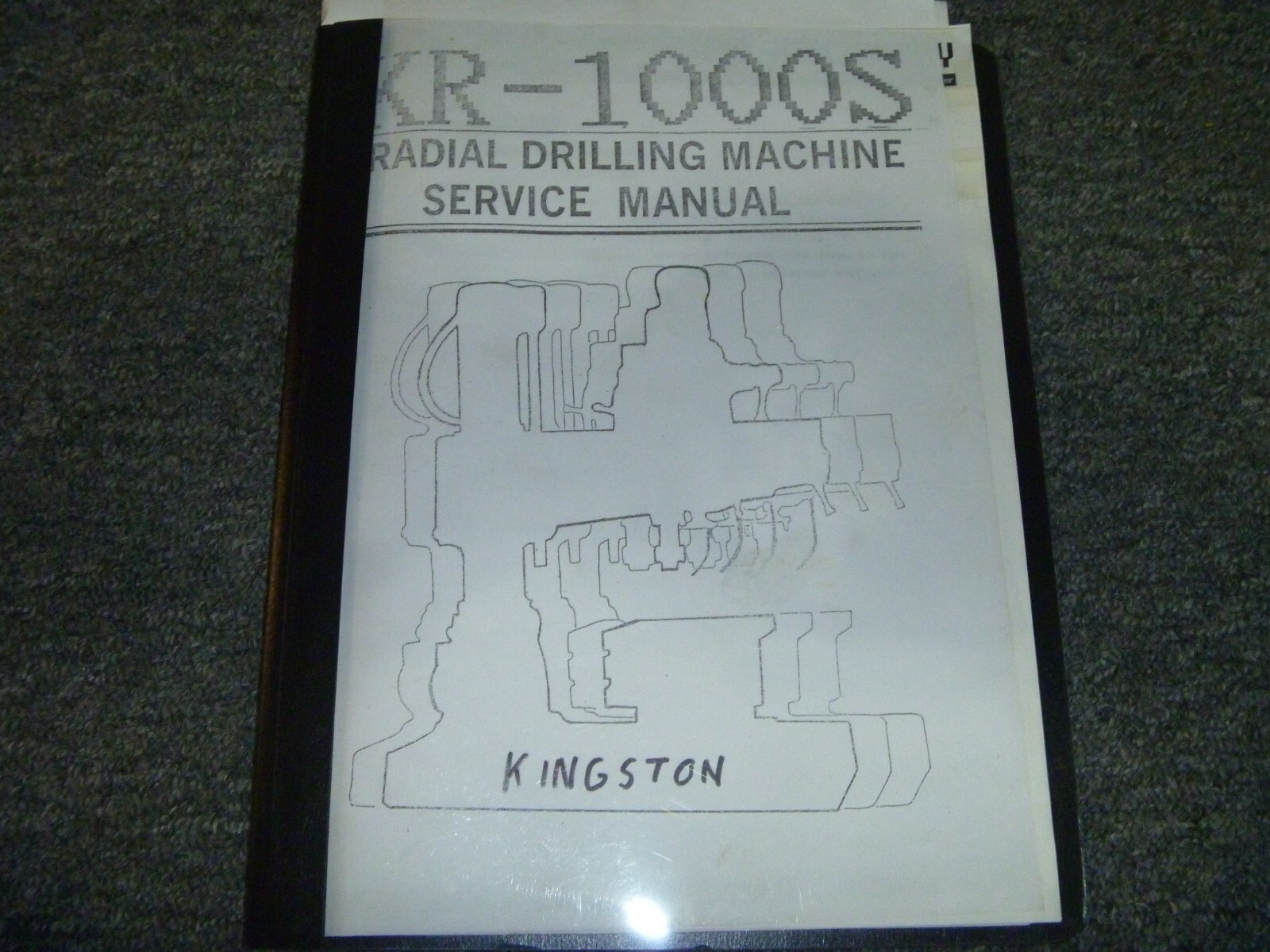 Kingston KR-1000S Radial Drilling Machine Shop Service Repair Manual