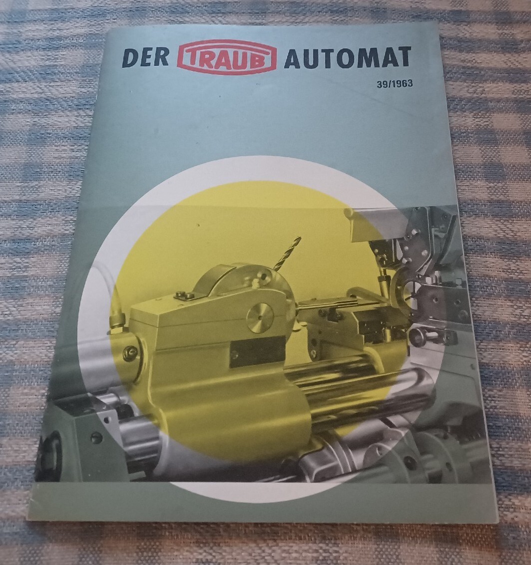 HERMANN TRAUB west Germany TOOLS 1963 Catalog Journal TURNED PARTS machinist VTG
