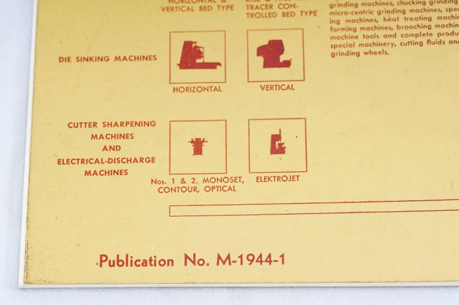 1956 Cincinnati Milling Machine Co ML & MI Milling Machine Manual M-1944-1