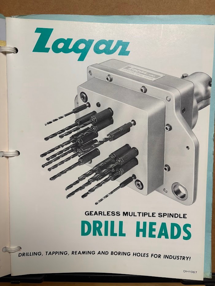 Vtg Zagar Inc Machine Tool Catalog 1966 Brochure Lot Drilling Tapping Jig Collet