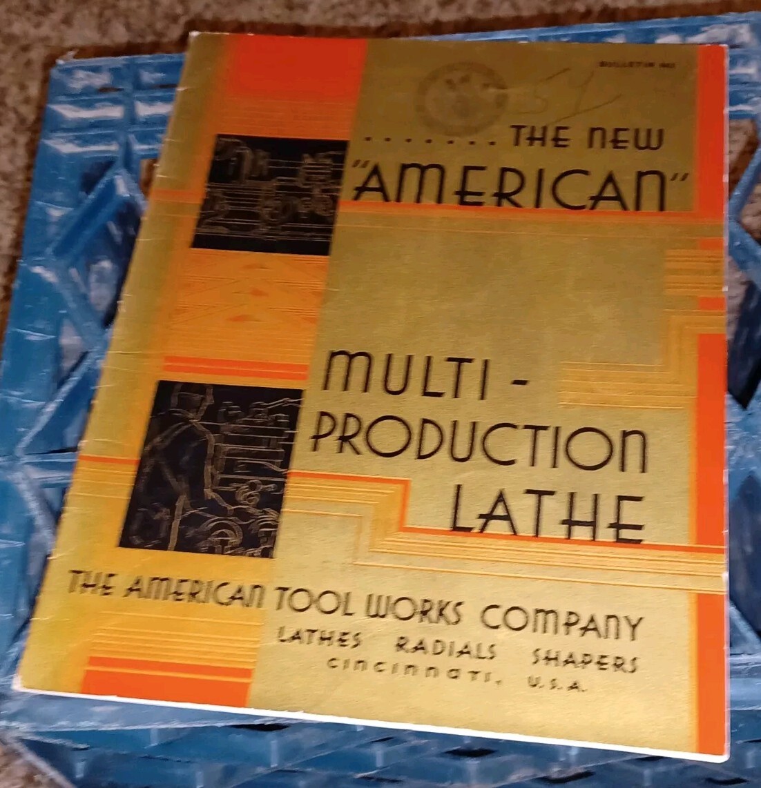 American Tool Works Co Multi Production Lathe Bulletin #443 Sales Catalog Book