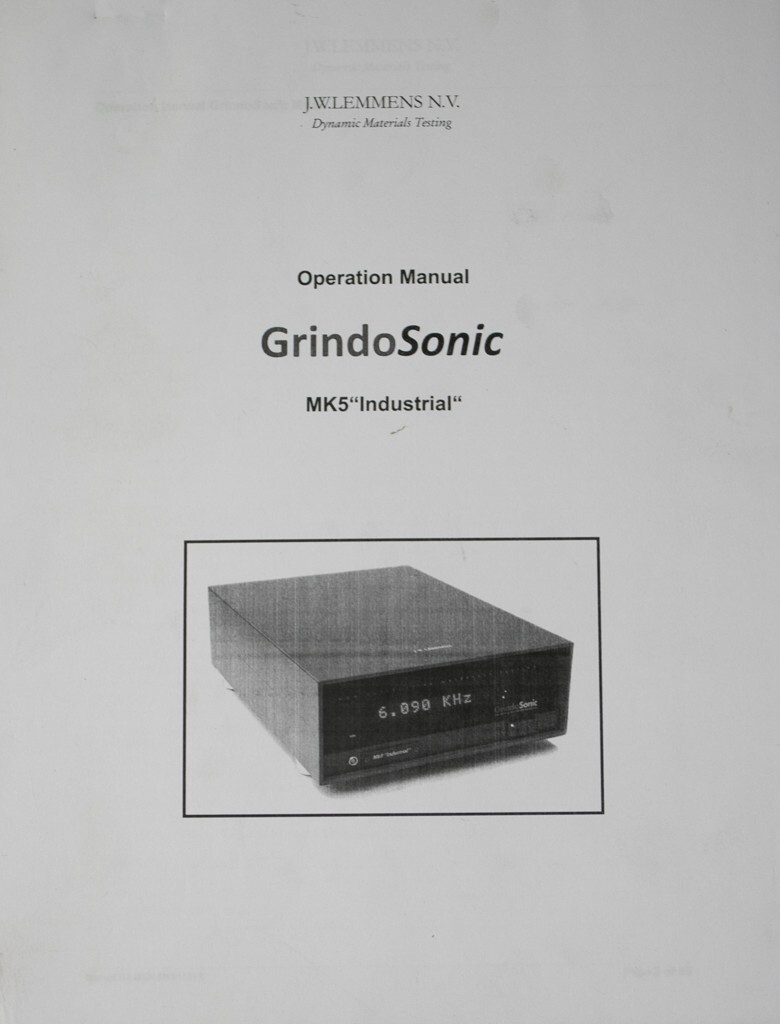 Lemmens GrindoSonic MK5 Operations and Programming Manual 55 Pages