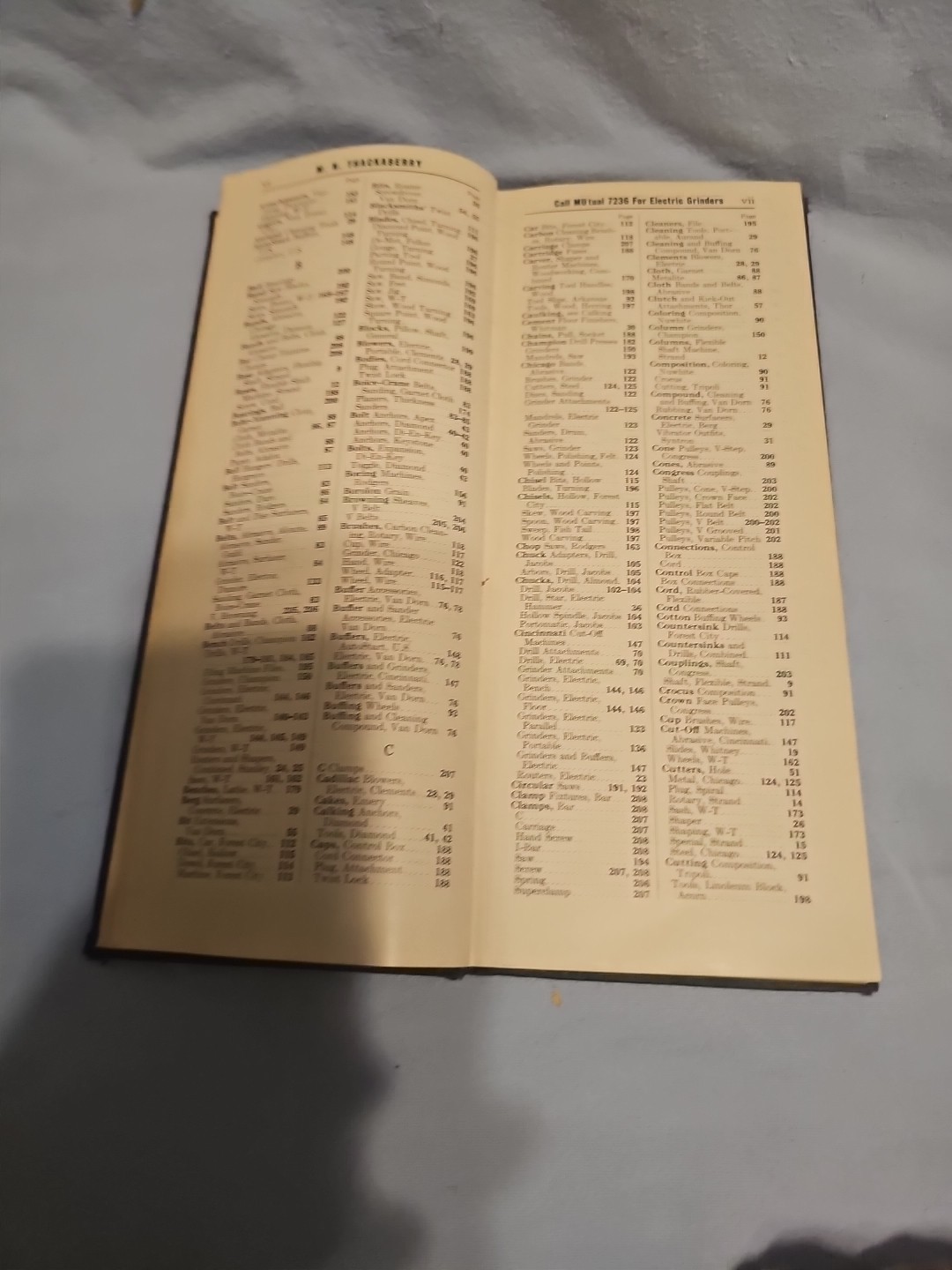 RARE TOOL CATALOG #40 1940 M.N THACKABERRY Inc. California