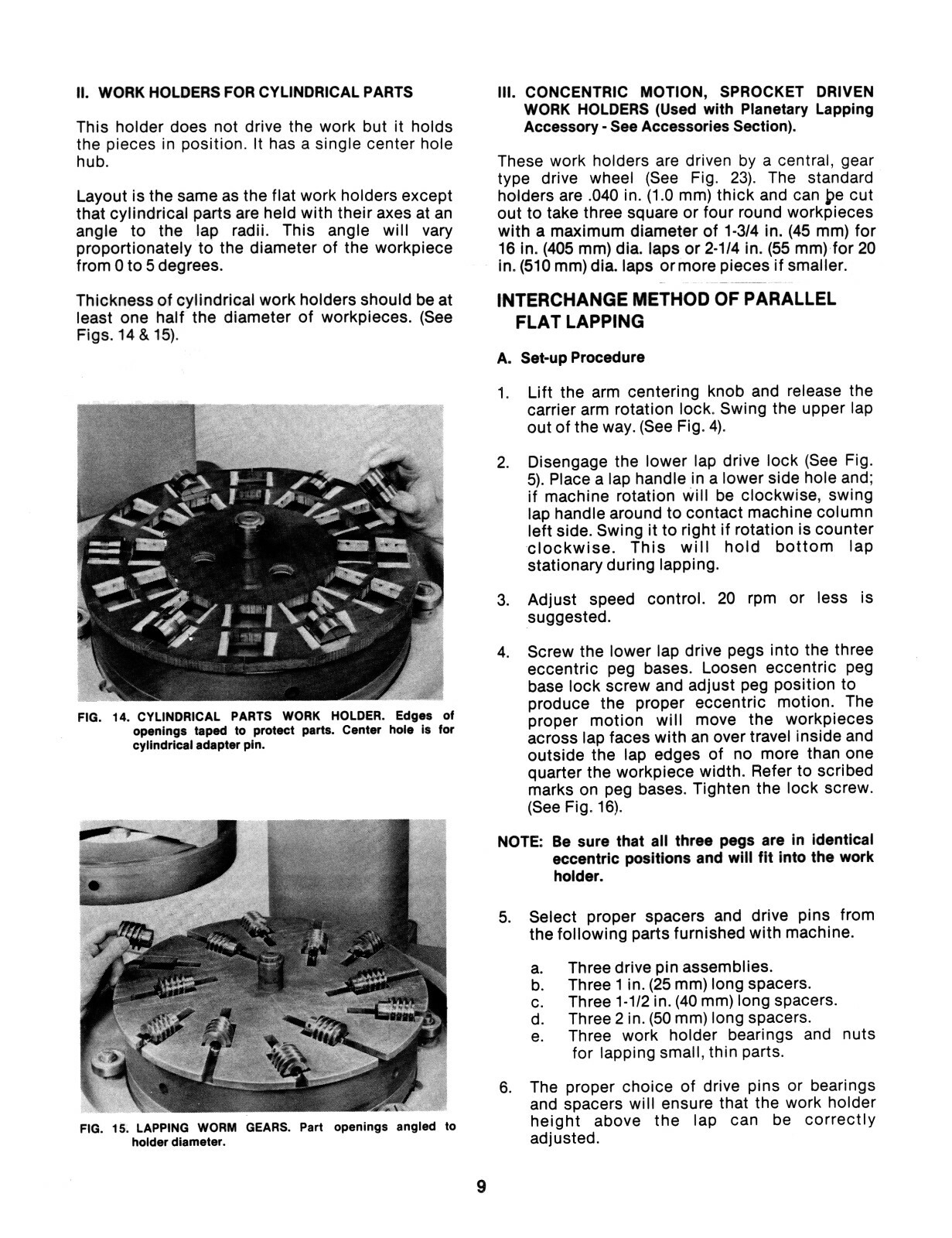 DoALL CM-16 & CM-20 Lapping Machines Instruction Manual #1612