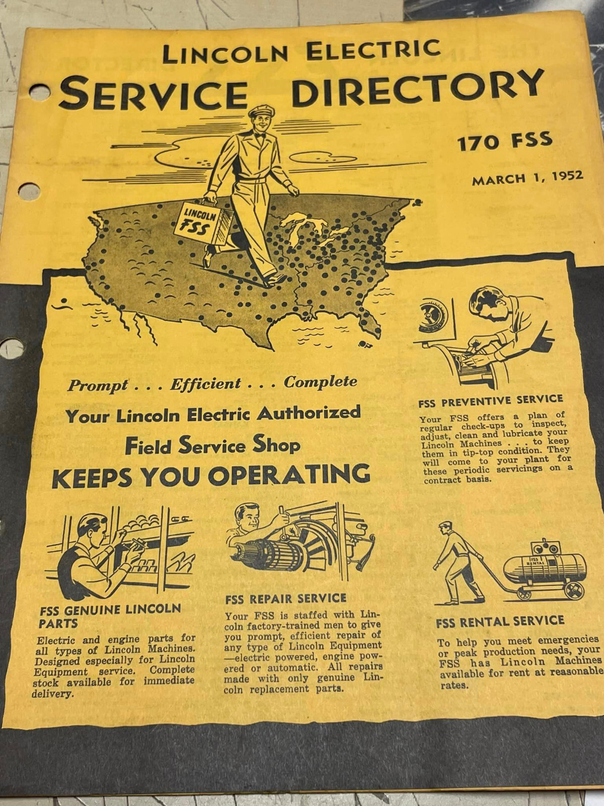 Vtg 1950s Lincoln Electric Brochure Bundle Directory Build A Tool Plan Welding +