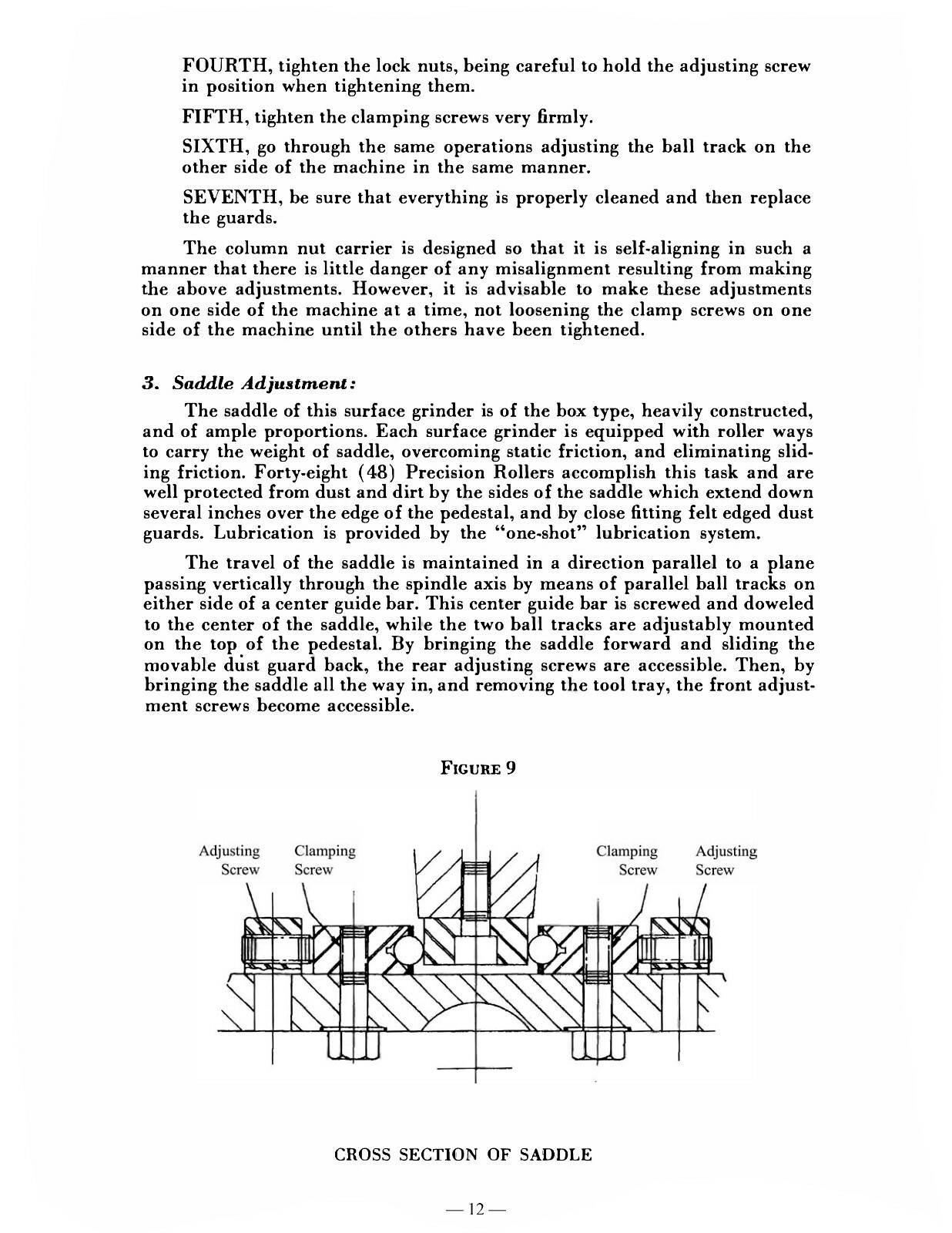 Taft Peirce #1 Surface Grinder Installation, Instruction, & Parts Manual #2143