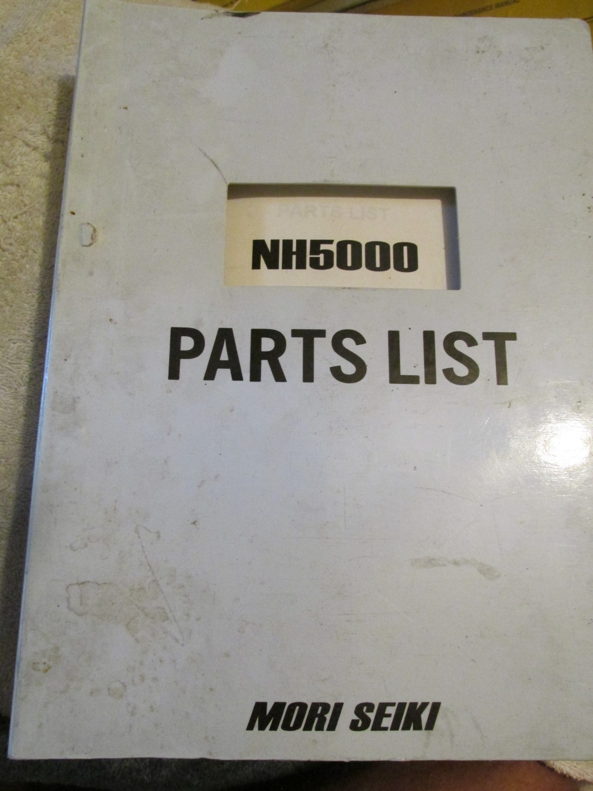 OEM FACTORY MORI SEIKI CNC MACHINING CENTER MODEL NH5000 PARTS-LIST MANUAL BOOK