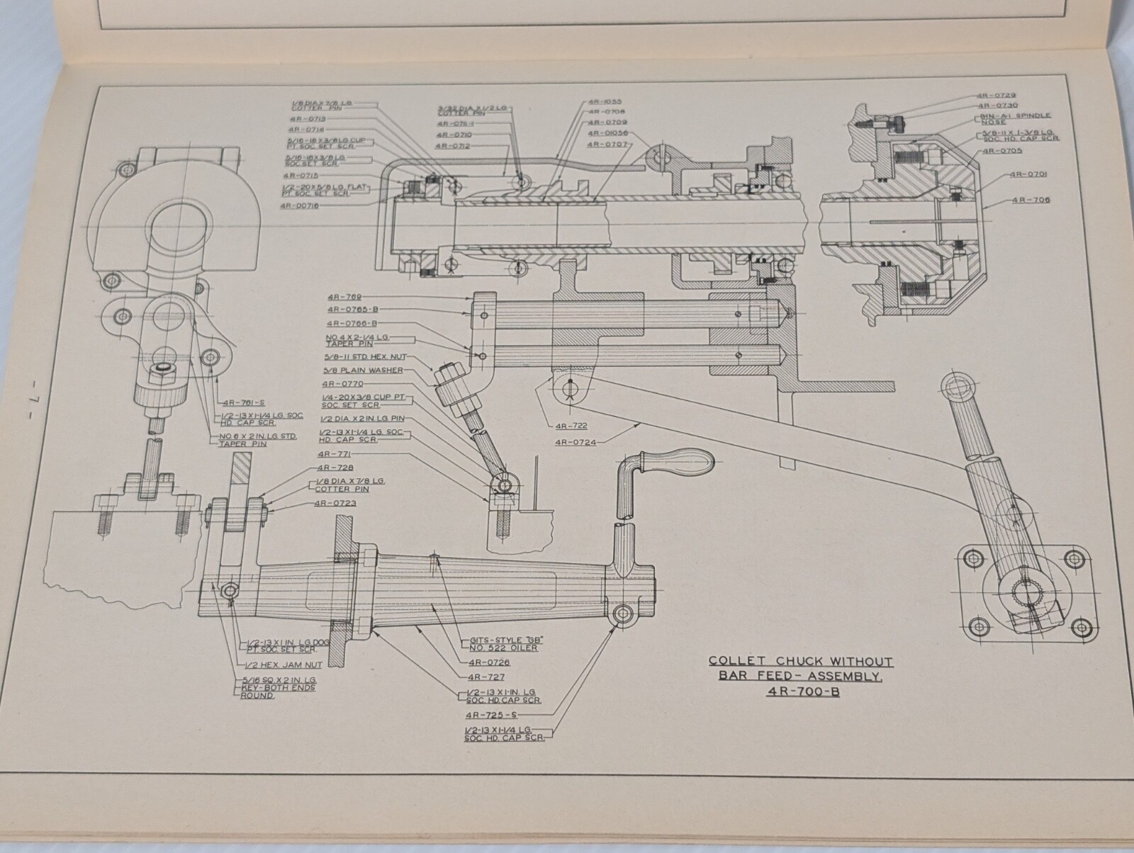 International Machine & Tool Libby 4A Universal Ram Turret Lathe Parts List Book