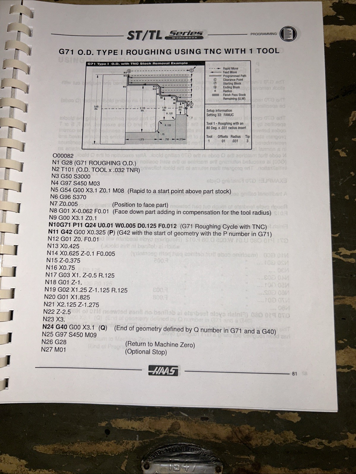 HAAS Automation Inc. Lathe Series Programming Workbook 2015 F11