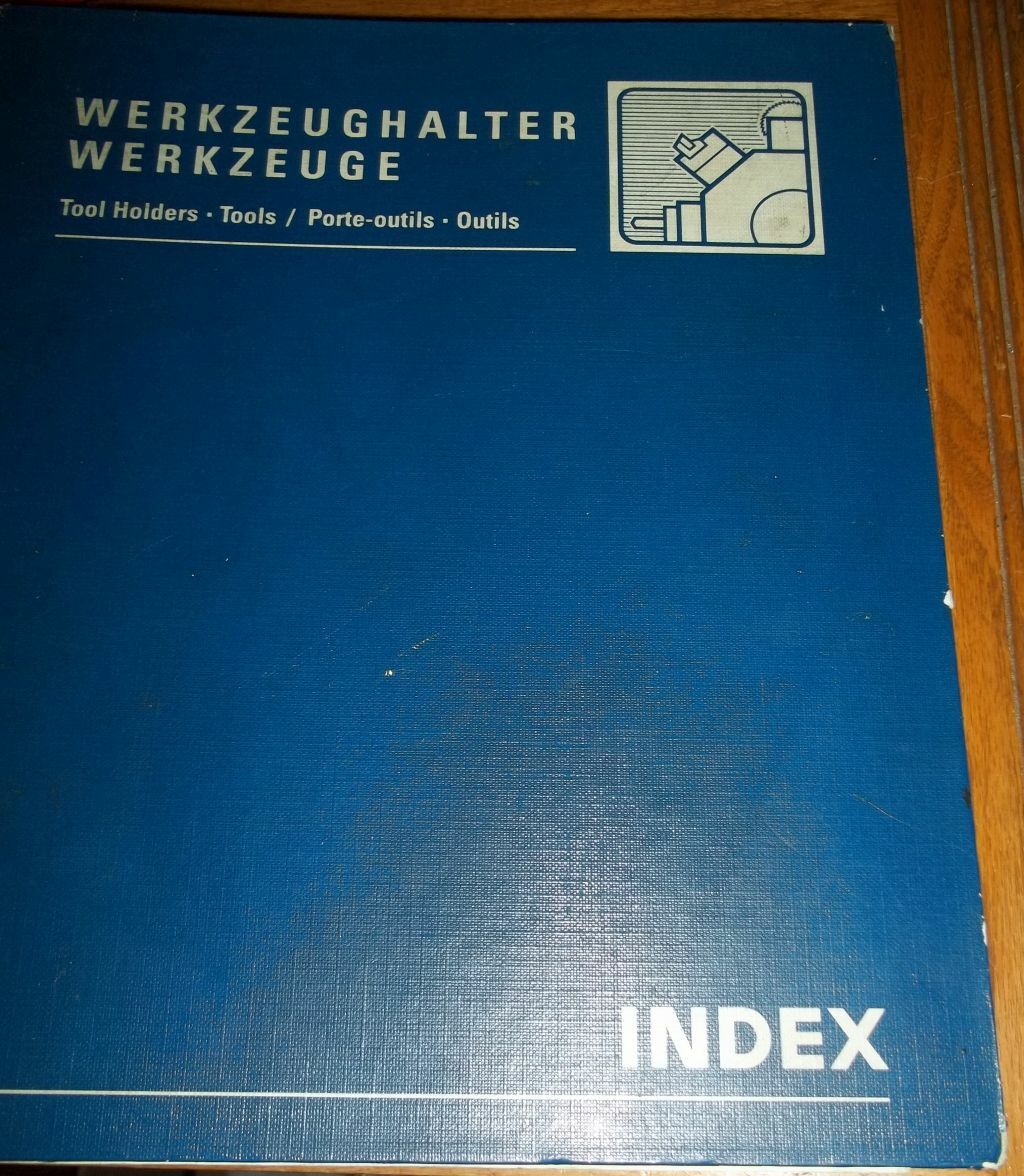 Werkzeughalter WerkZeuge Index GBL25, GB30 Index Manual