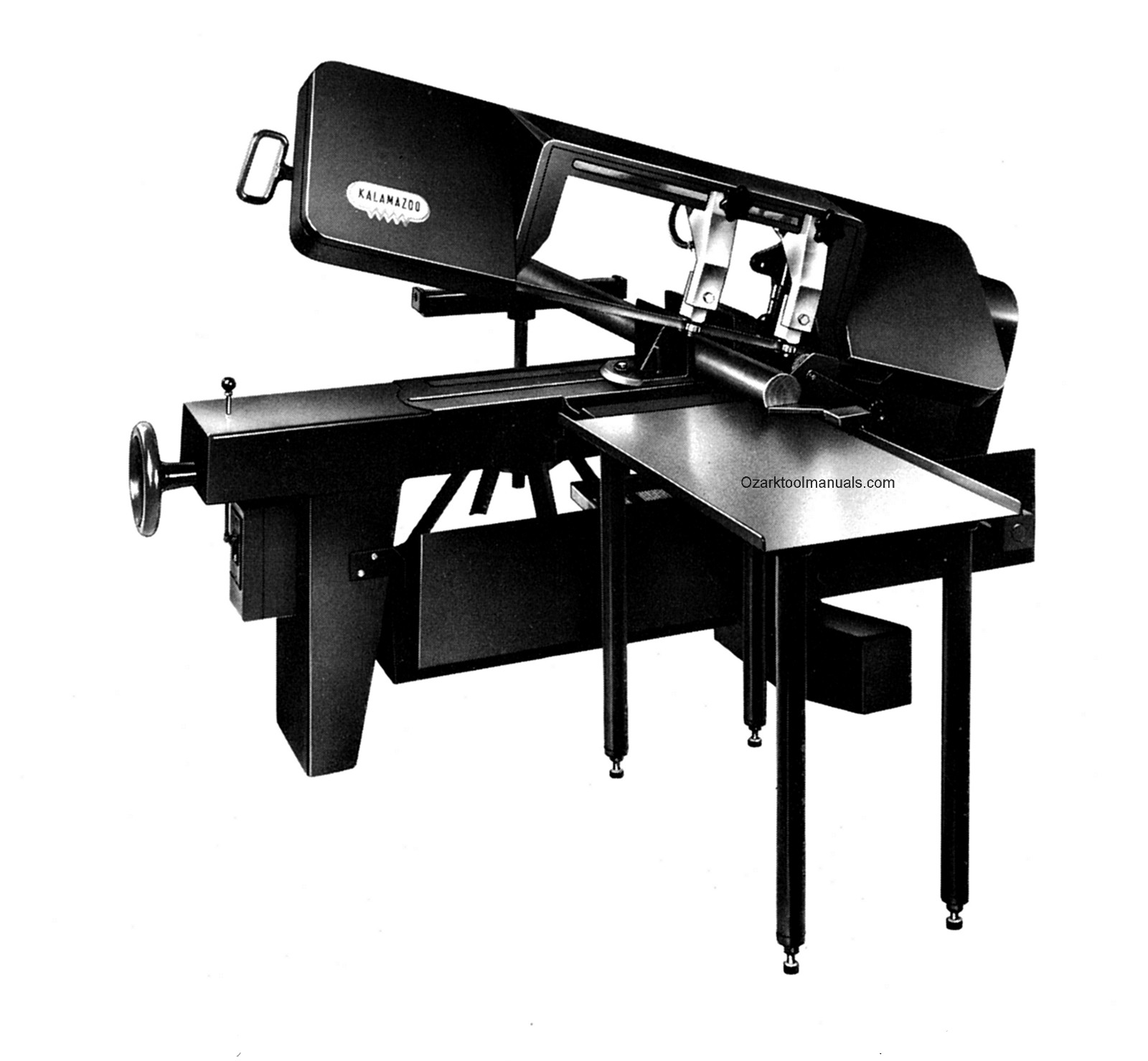 KALAMAZOO 9A H9A Horizontal Band Saw Service Parts Manual 0412