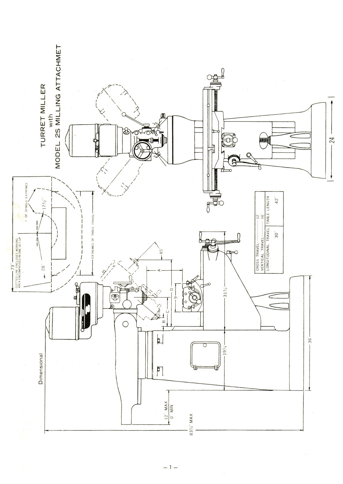 Comet SHE HONG 2S Milling Machine Operator, Parts, Maintenance Manual #1383