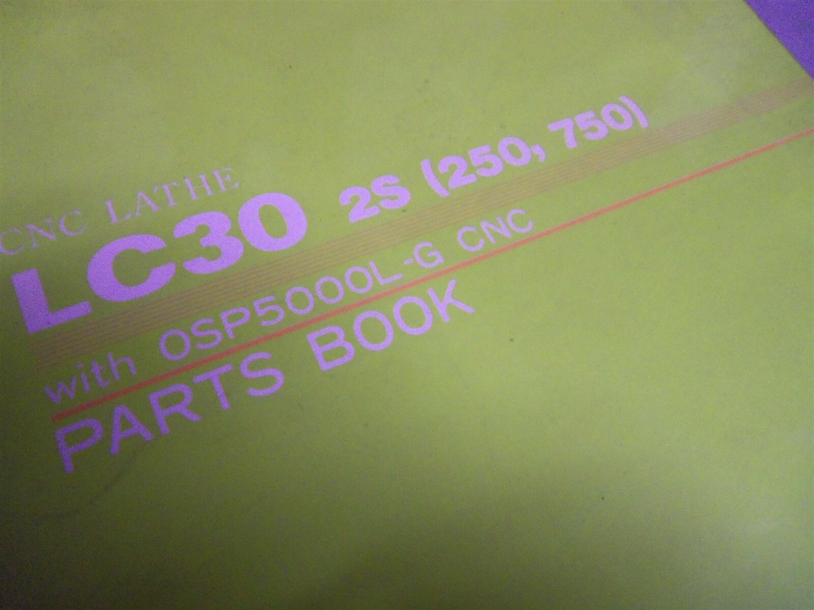 Okuma CNC Lathe LG30 OSP5DDDL-G Parts Book #157*FREE SHIPPING*